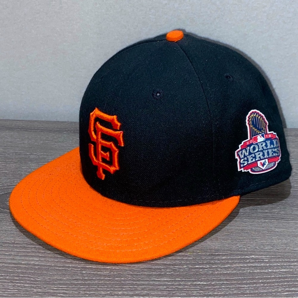 2012 NEW ERA SAN FRANCISCO GIANTS World Series On-Field Hat Fitted Sz 7 1/2